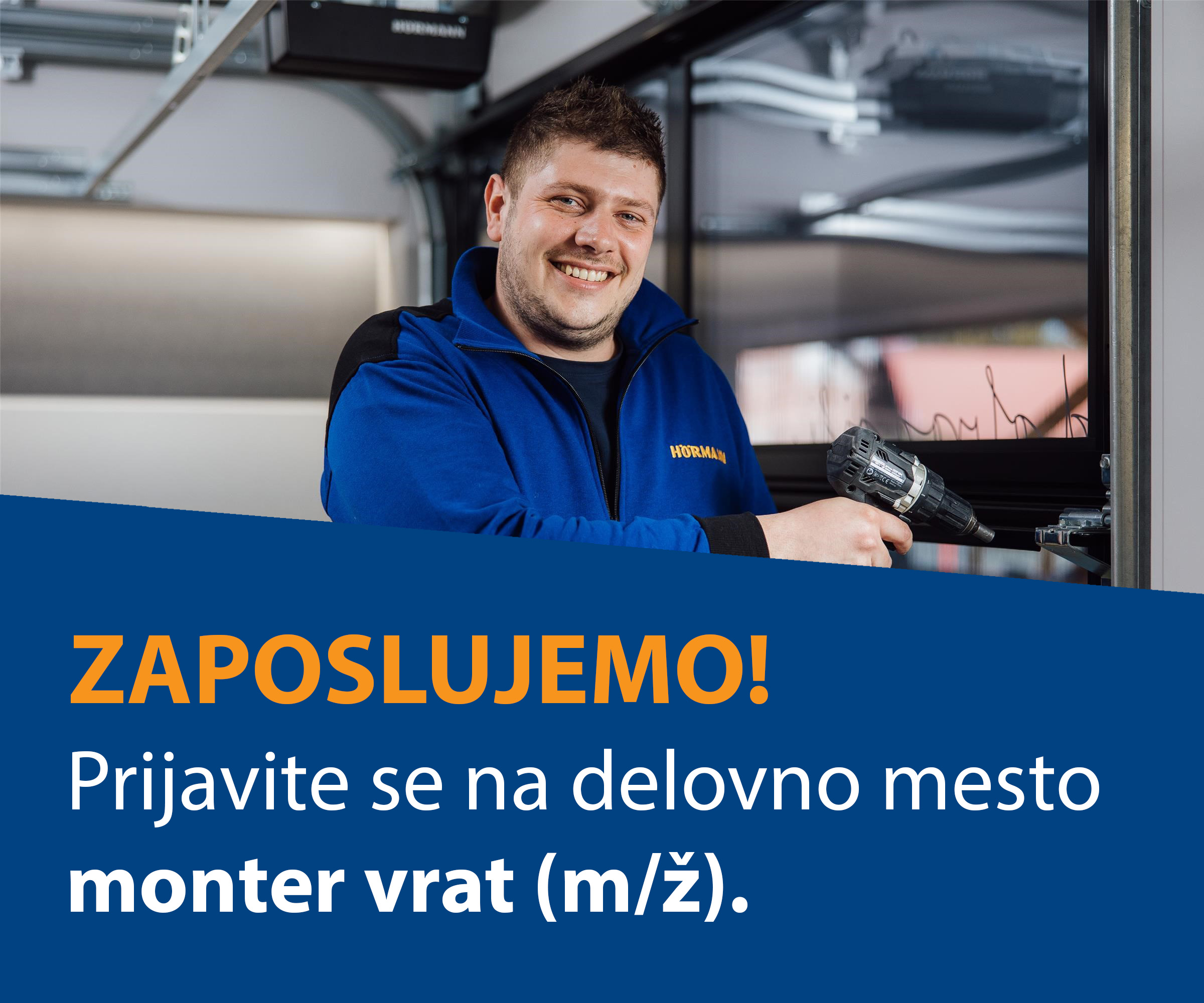 Zaposlimo monterja vrat